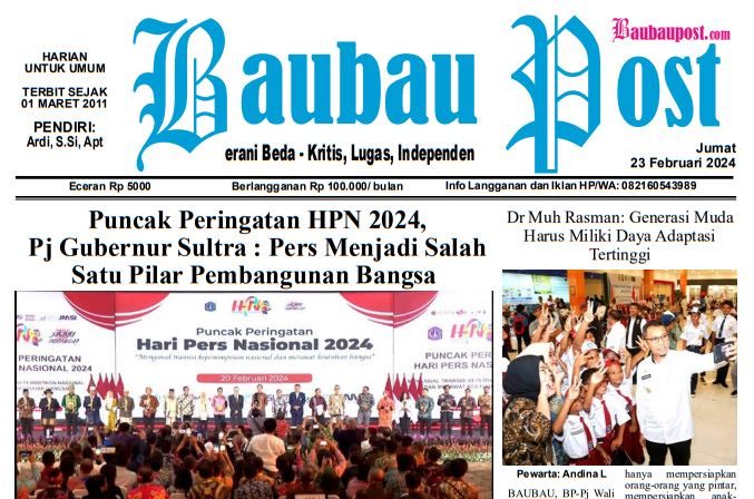 e-Paper Koran Baubau Post Edisi 23 Februari 2024