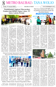 Epaper Koran Harian Baubau Post Edisi 19 Januari 2026 9 08
