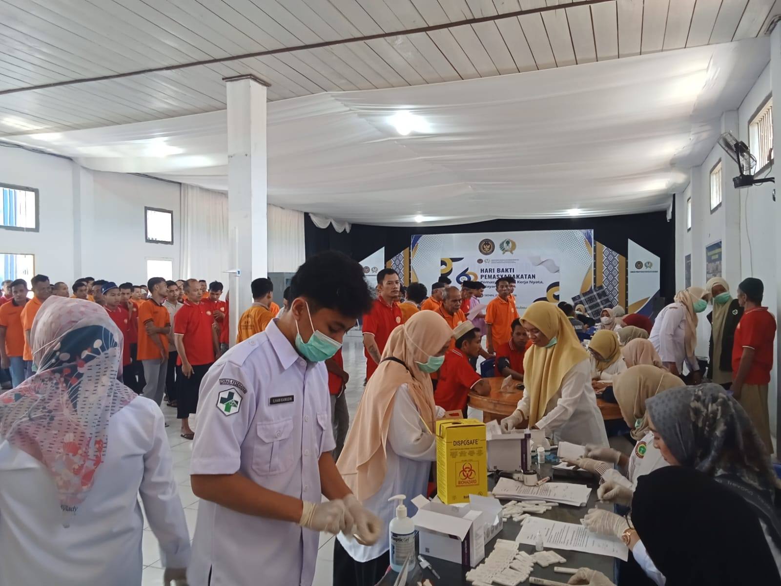 Dinkes Baubau Periksa 445 WBP dan Pegawai Lapas Secara Massal Untuk Cegah Penyakit Menular