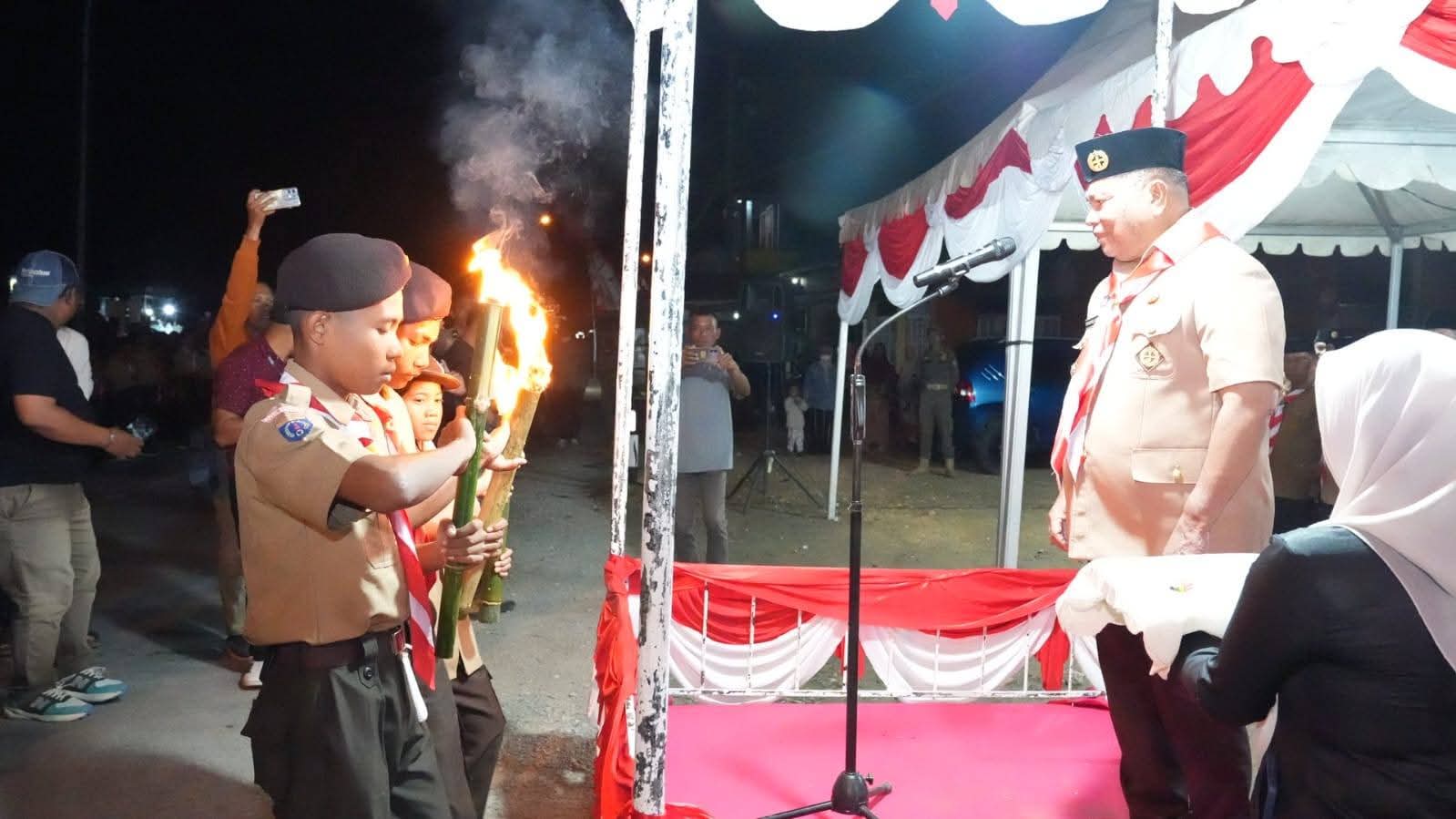 500 Pelajar Buton Selatan Ikuti Taptu HUT Ke-81 RI, Bupati H Muh Adios Serukan Persatuan