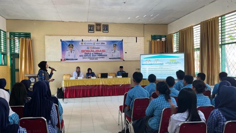 HUT Baubau ke-485, Dinkes Bekali Pelajar SMAN 1 dengan Edukasi Triple Eliminasi