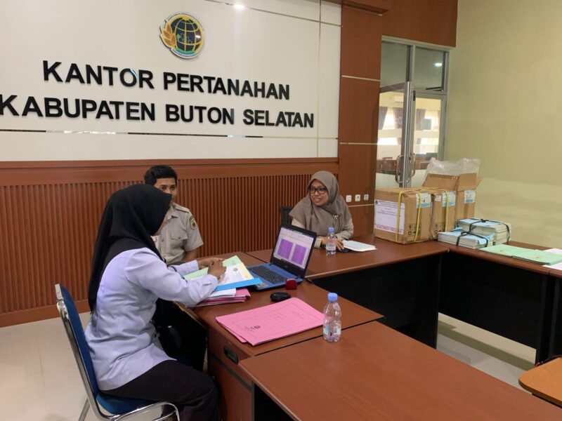 Kantor Pertanahan Buton Selatan Ikuti Rapat Validasi Blanko Sertifikat Analog, ATR/BPN Sultra Perkuat Tertib Adninistras