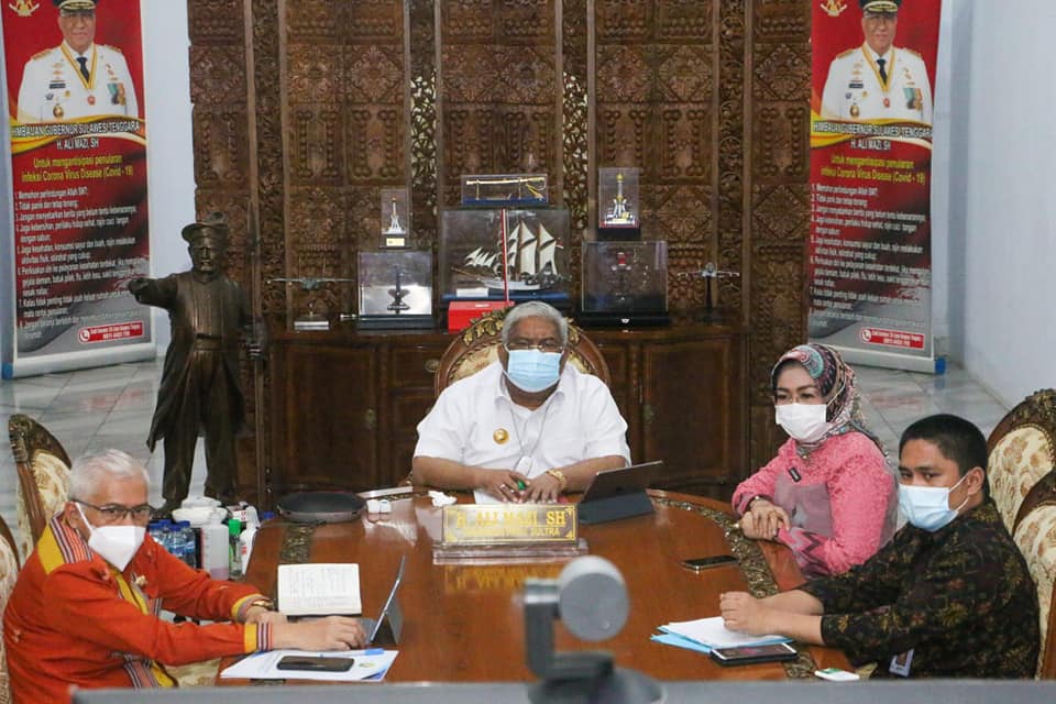 F01.6 Rapat Koordinasi PPKM di Sultra bersama Gubernur Ali Mazi