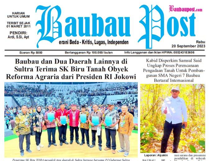Download PDF Koran Baubau Post Edisi 20 September