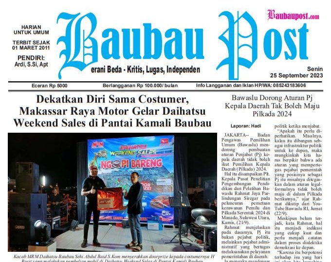 e-Paper Baubau Post Edisi 25 September 2023