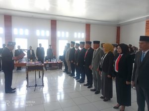 Bupati Butur Ridwan Zakaria Lantik 11 Orang Pejabat Pimpinan Tinggi Pratama