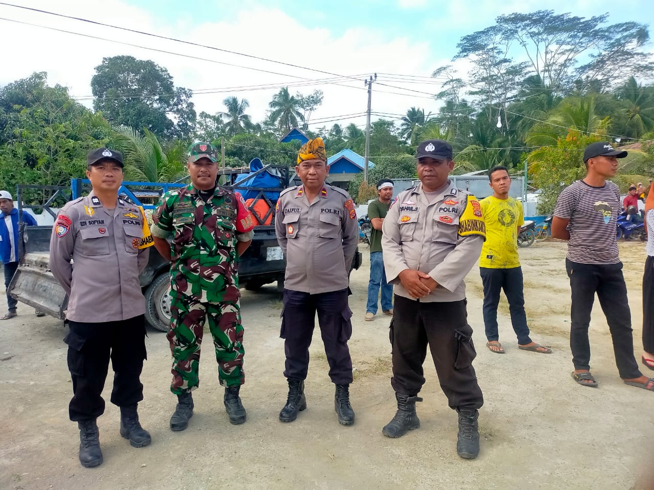 Kapolsek Bonegunu IPDA Saifullah Himbau Masyarakat Tetap Jaga Kamtibmas