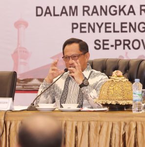 Rakor Dengan Pimpinan Daerah se Sultra, Mendagri Tito Karnavian Bahas Isu Esensial Diantaranya Isu Inflasi, El Nino, dan Stunting