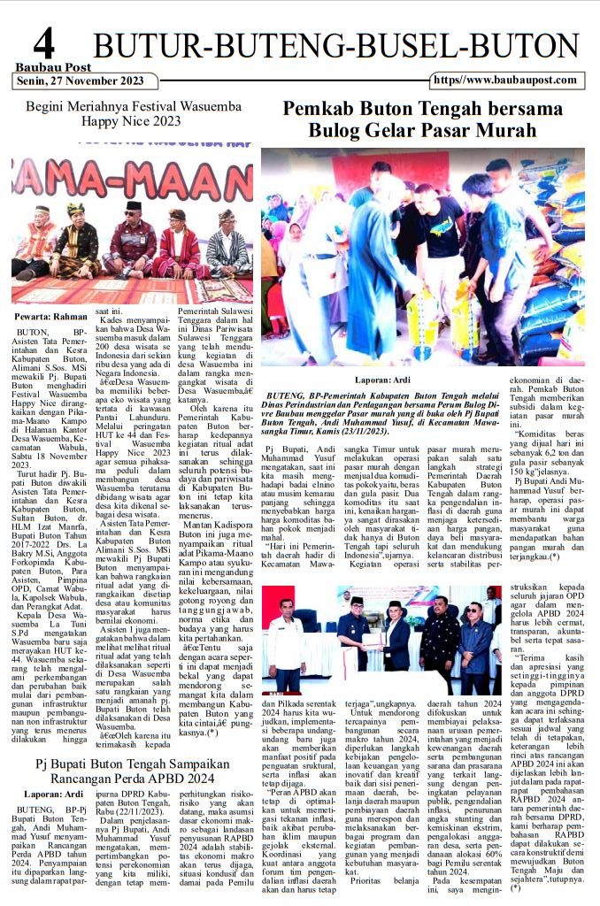e-Paper Koran Baubau Post Edisi 27 November 2023 5 04 2 rotated