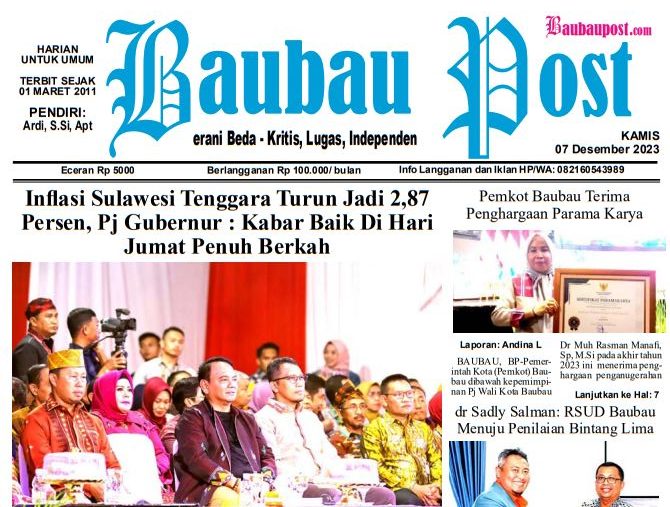 e-Paper Koran Baubau Post Edisi 07 Desember 2023 2 e-Paper Koran Baubau Post Edisi 07 Desember 2023