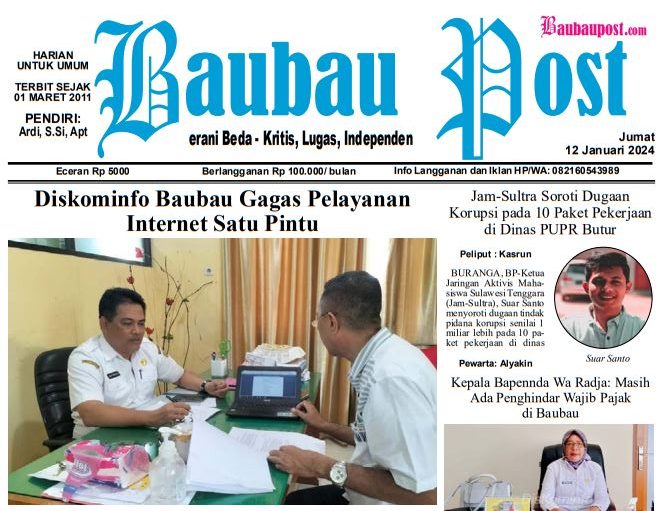 e-Paper Koran Baubau Post Edisi 12 Januari 2024 10 e-Paper Koran Baubau Post Edisi 12 Januari 2024
