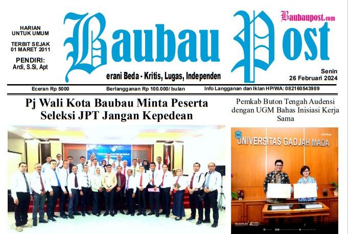 e-Paper Koran Baubau Post Edisi 26 Februari 2024