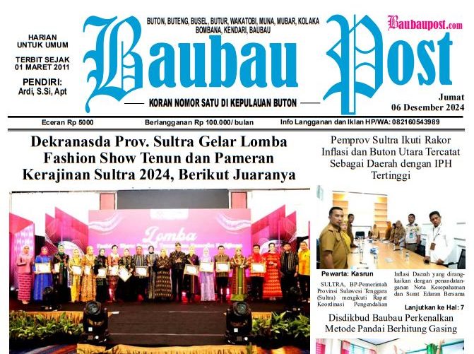 Epaper Koran Harian Baubau Post Edisi 06 Desember 2024