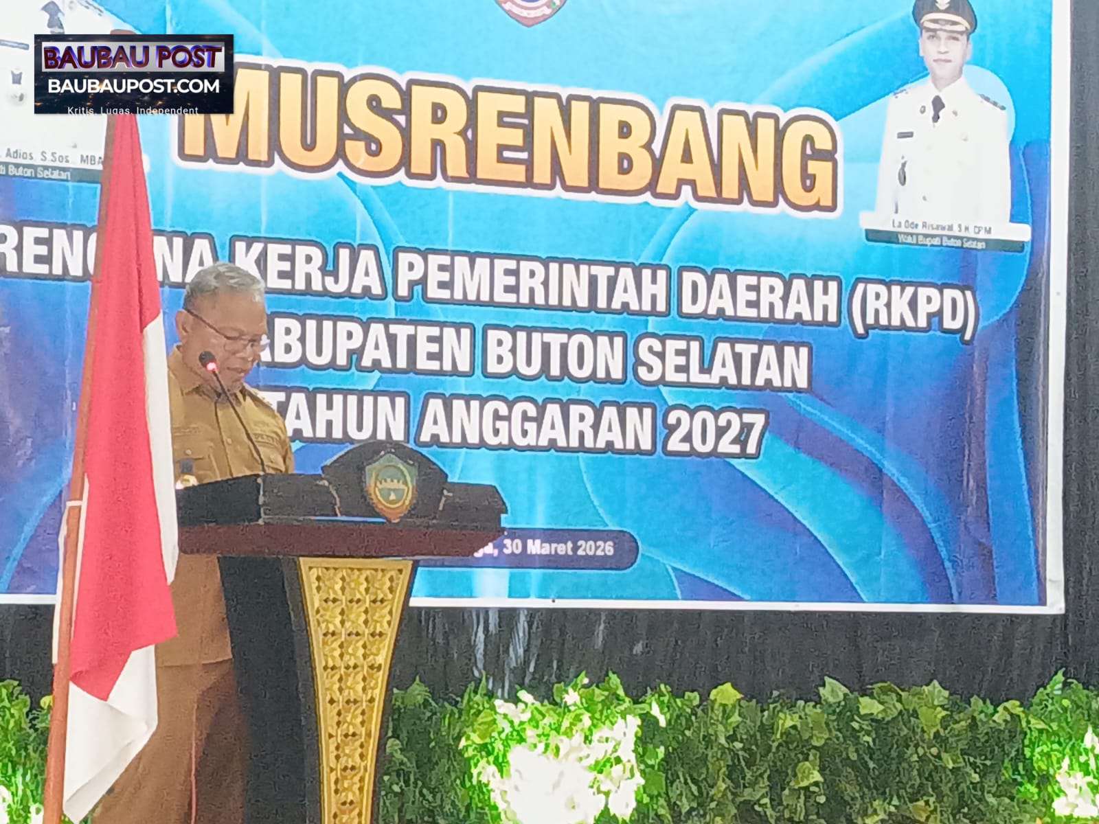 Bupati Buton Selatan H Muh Adios Buka Musrenbang RKPD 2027, Fokus Pelayanan Publik, Kesejahteraan, dan Perkuat Ekonomi Lokal 7 12