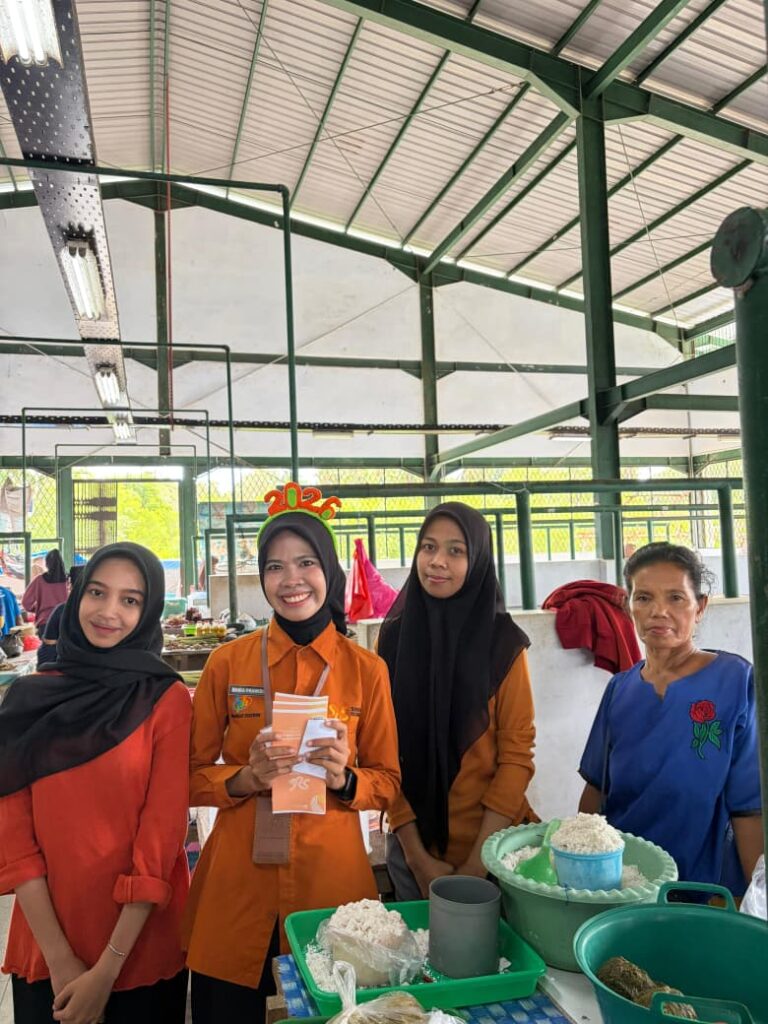 Sosialisasi Tim Garda SE2026 Digelar di Pasar Bandar Batauga, Pelaku Usaha Dilibatkan