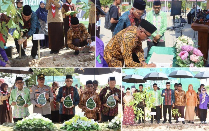 Go Green Kemenag Sultra Action dan Deklarasi Madrasah Dilaunching