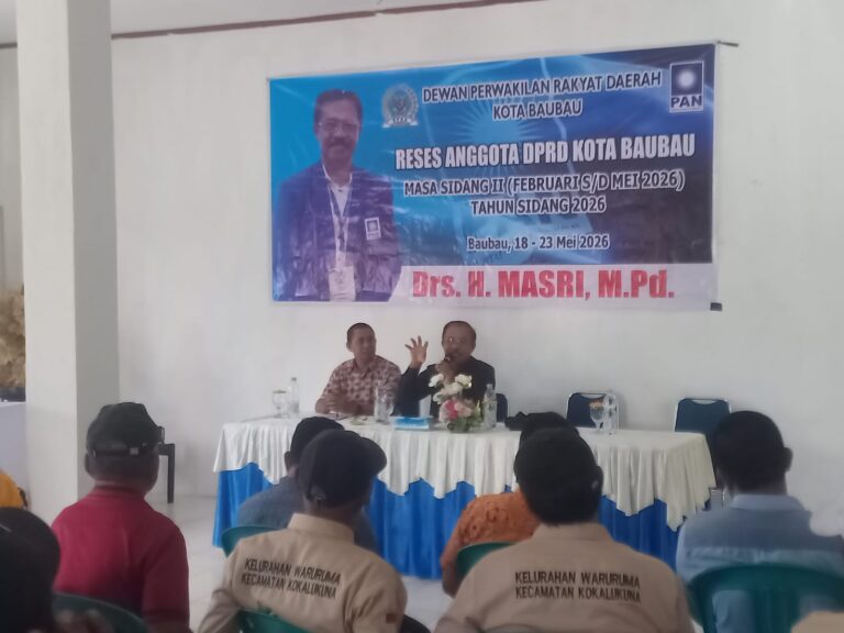 Warga Kokalukuna Curhat Soal Bansos dan Infrastruktur SaaT Reses DPRD Baubau H Masri