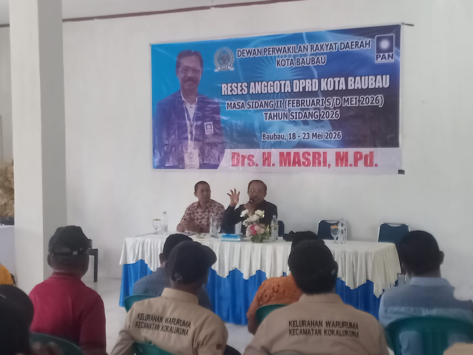 Warga Kokalukuna Curhat Soal Bansos dan Infrastruktur SaaT Reses DPRD Baubau H Masri