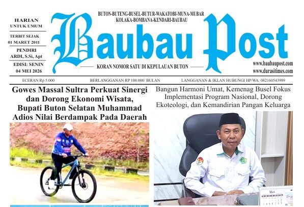 Epaper Koran Harian Baubau Post Edisi 04 Mei 2026