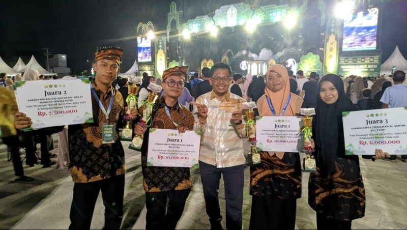 Kafilah Buton Selatan Tempati Peringkat 10 dengan Raih Dua Emas pada MTQ XXXI Sulawesi Tenggara