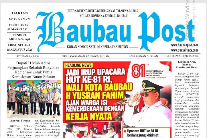 Epaper Koran Harian Baubau Post Edisi 18 Agustus 2026 1 cover 6 rotated